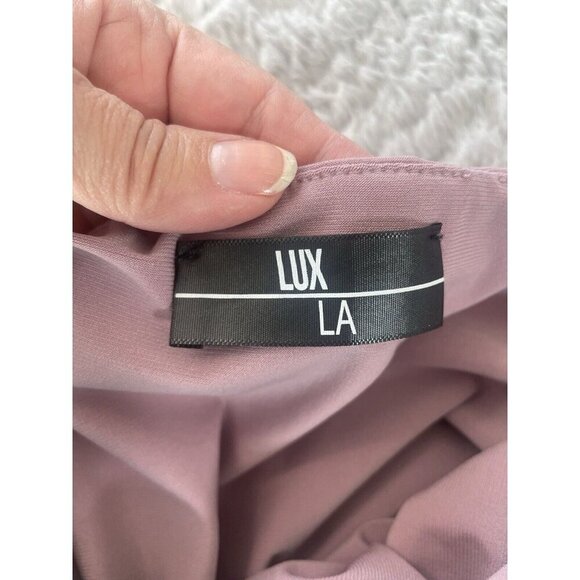 Lux La Dusty Rose Cocktail Strapless Mini Dress Women's Size M - Picture 6 of 12